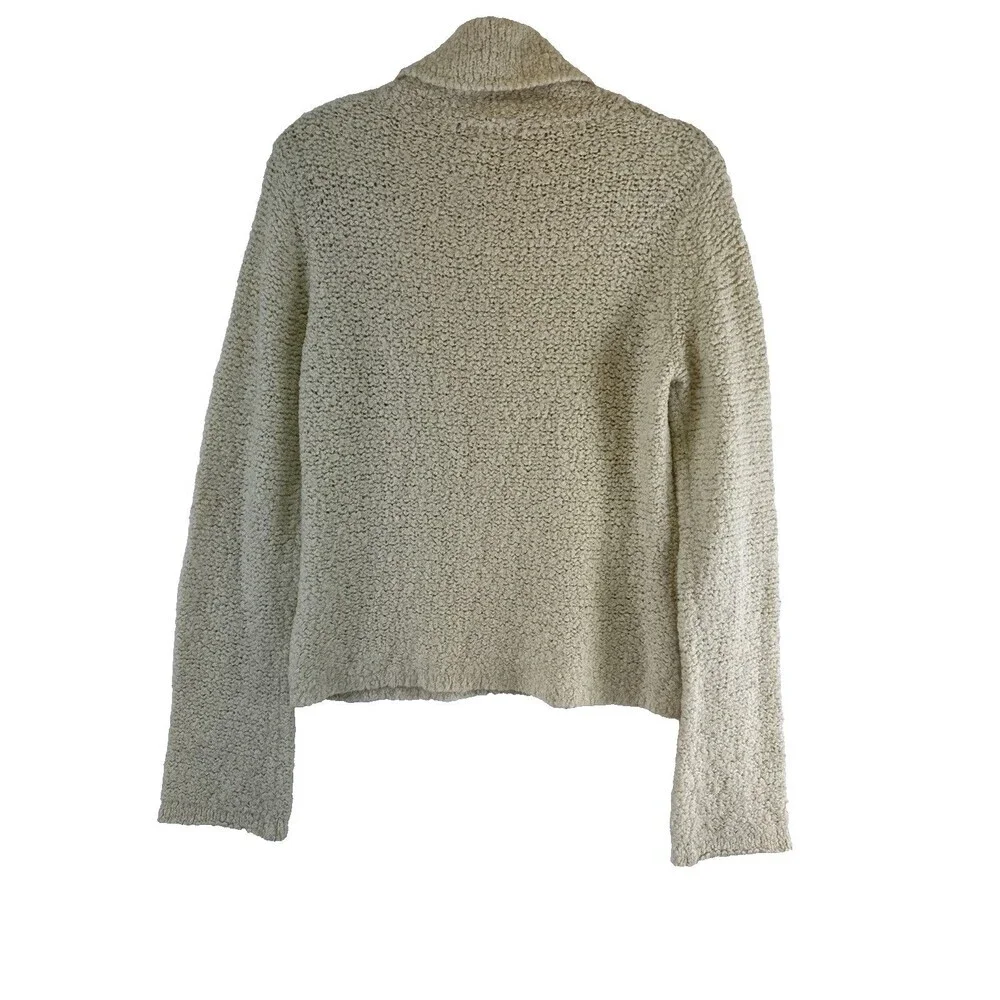 J Crew Cream Turtleneck‎ Sweater Bell Sleeve Pullover Vintage Wool Womens Medium